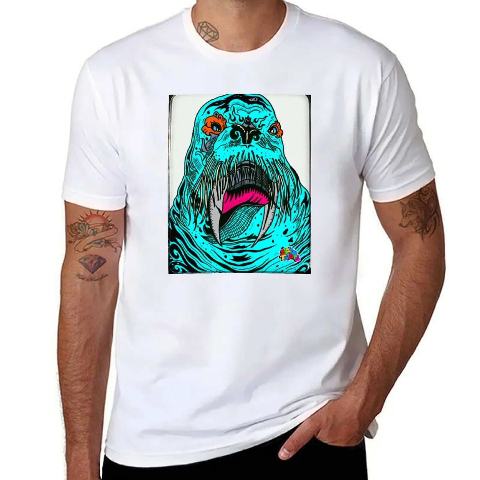 

Taste t high man man for T-Shirt t shirt cotton quality Walrus shirt Sick