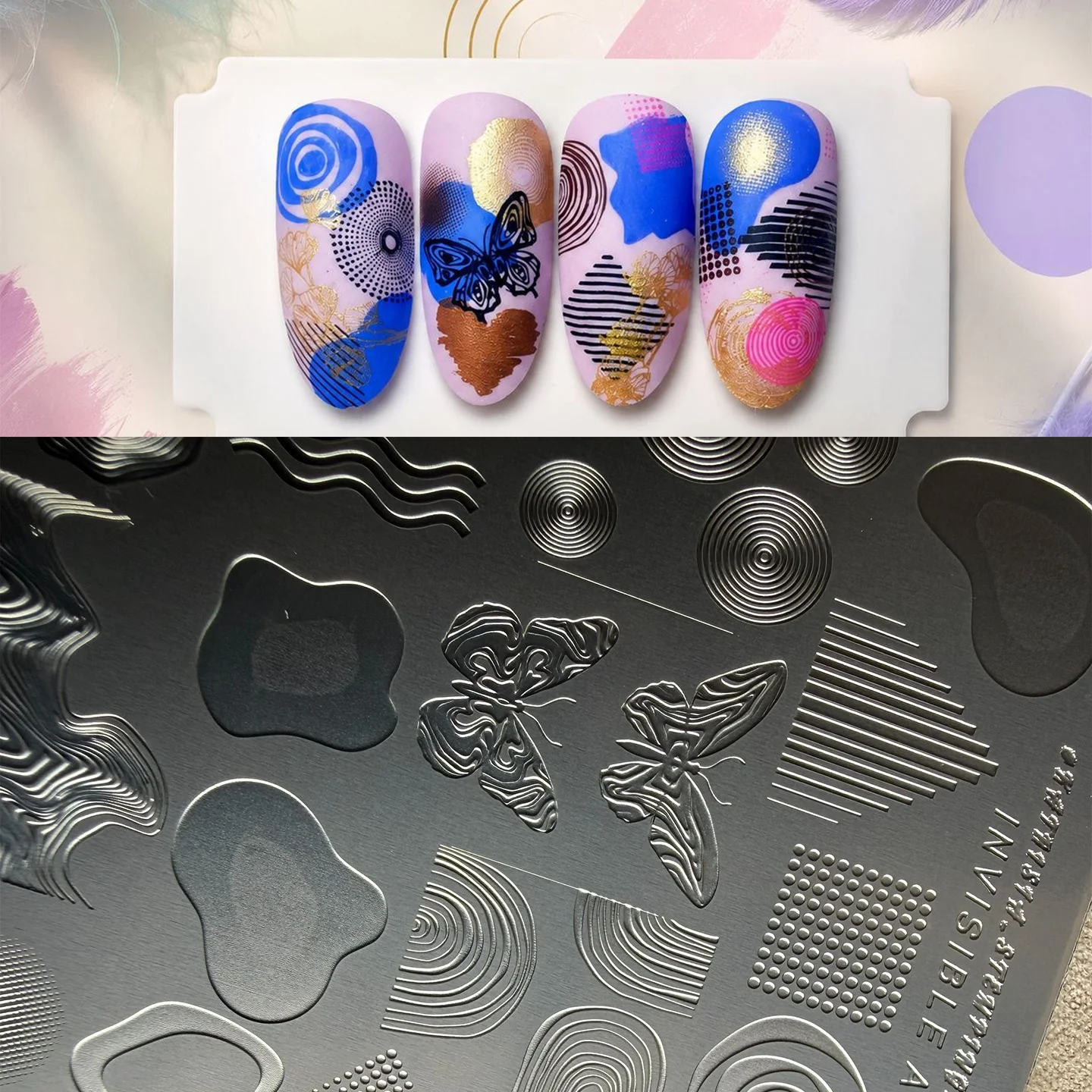 XMQ Nail Art Stamping Plates Ocean Style Vacation Templates for DIY Nail Design Imageplates