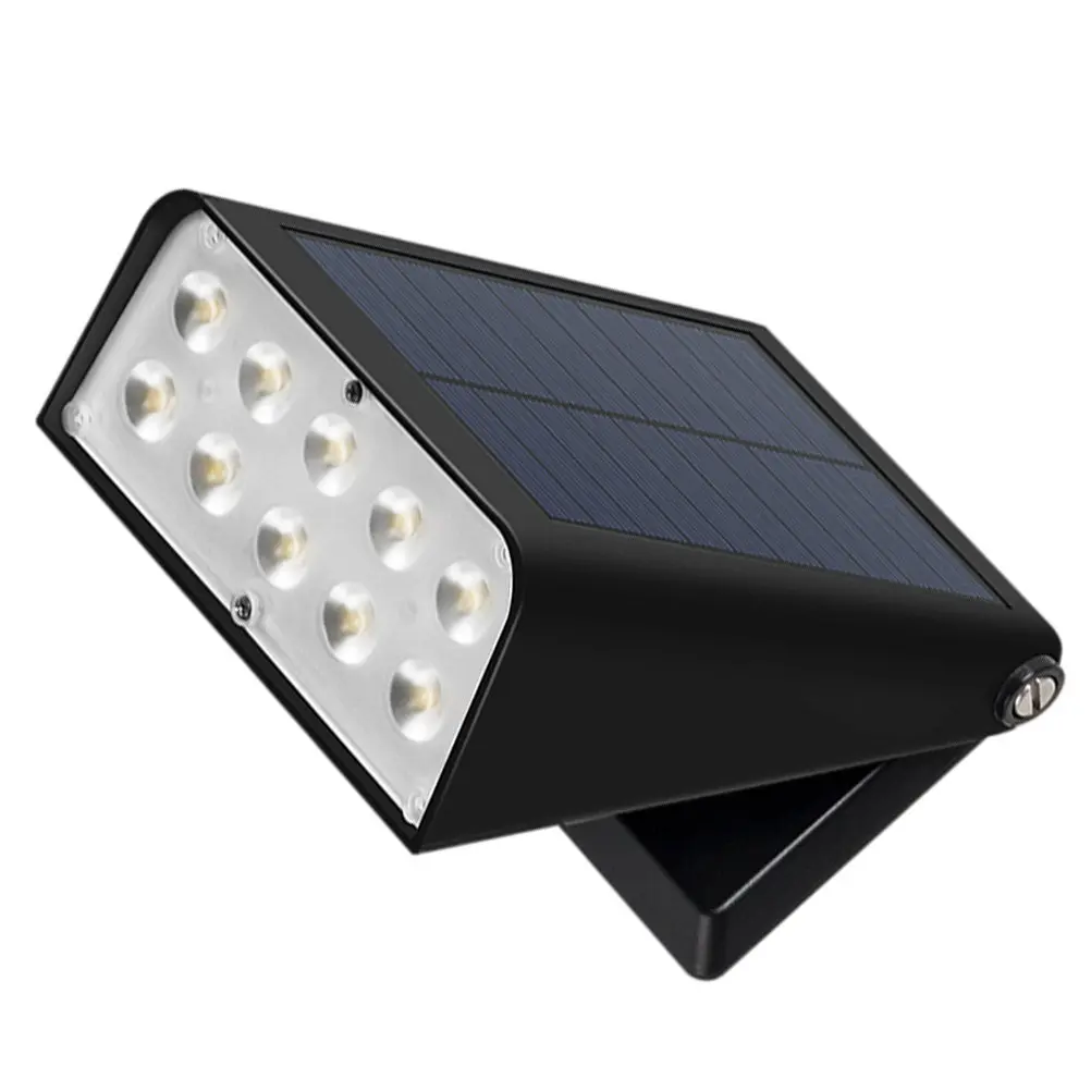 

1Pcs Solar Wall Mounted Light Waterproof ABS Material Outdoor Wall Hanging Light High Efficiency LED Night Sensor Garden Yard