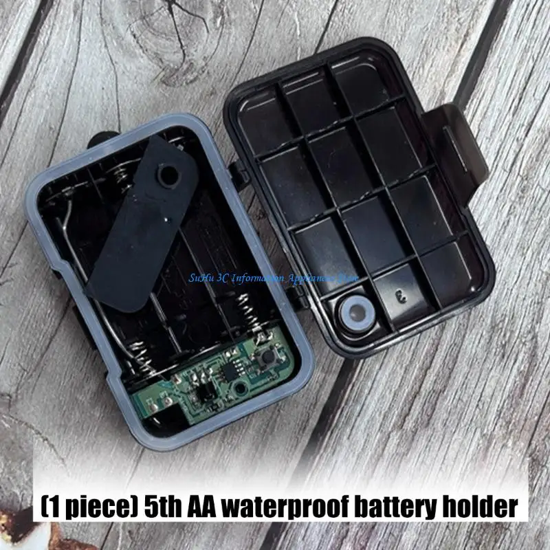 타이밍 기능이 있는 3슬롯 2A 배터리 케이스 방수 설계 방진 보호 전자 액세서리용 강철 스프링