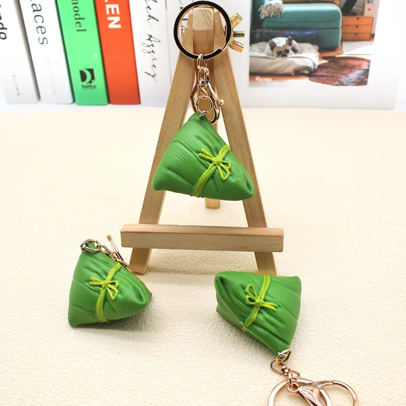 Boat Zongzi Drum Keychain Simulation Candy Toy Pendant Cute and Compact Small  Pendant