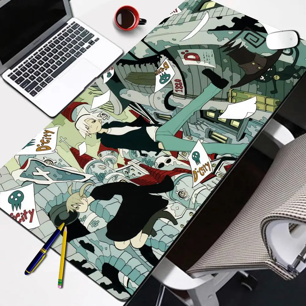 Soul Eater Mouse Pad Tablet Mouse Pad Laptop XL desktop Mouse Pad Cute HD Printing Gaming Keyboard Pad Player 90x40cm