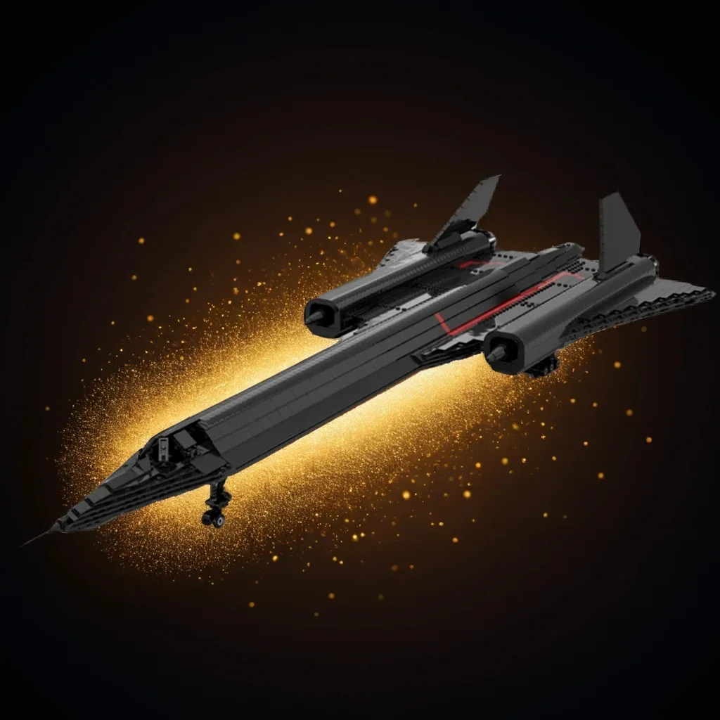 

1968 шт. SR-71 Blackbird, стратегический разведывательный Airaft, индивидуальный MOC, образовательная модель «сделай сам», строительные блоки, игрушки на день рождения, подарок