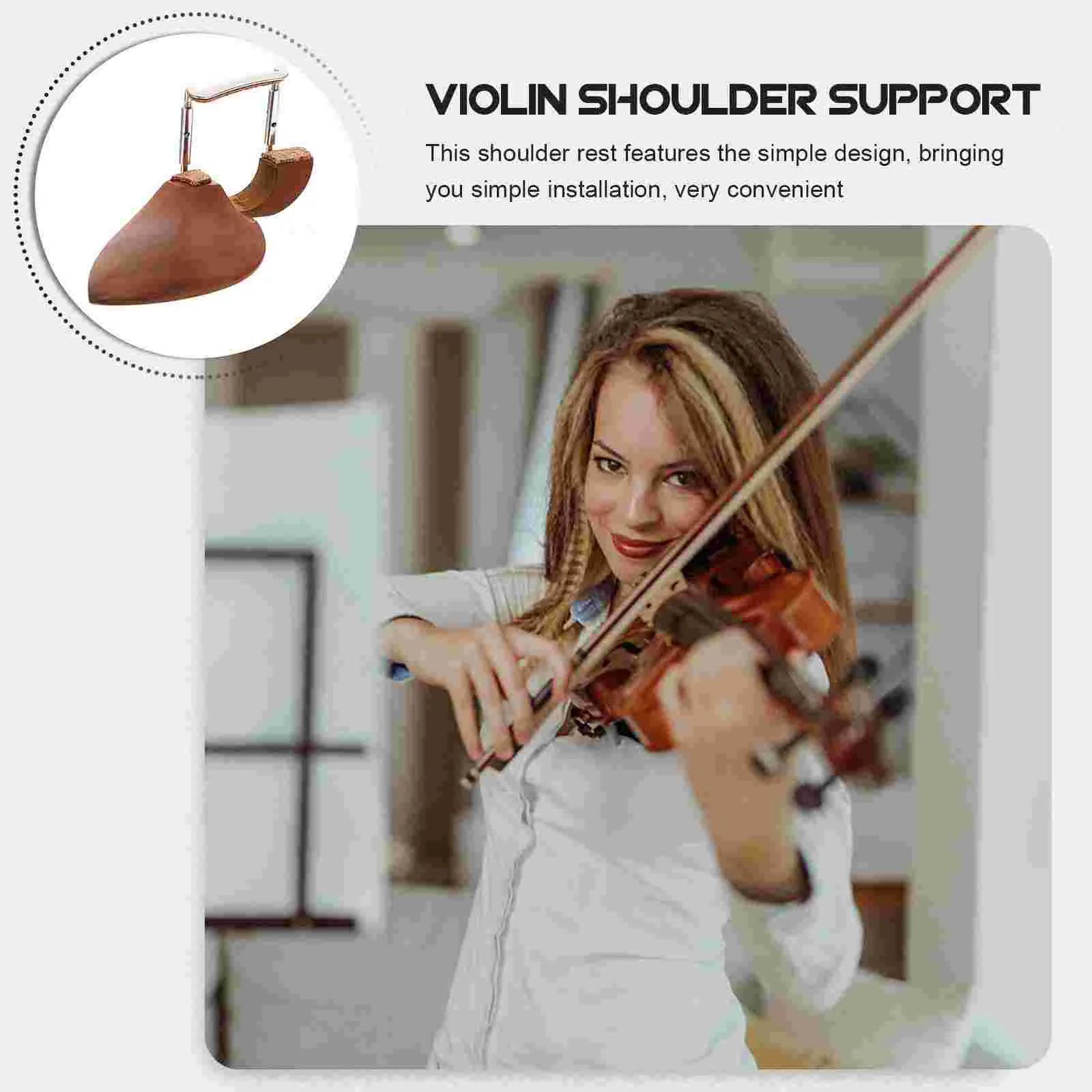 Violin Chin Rest Professional Playing Accessories Pad for Support Multi-function