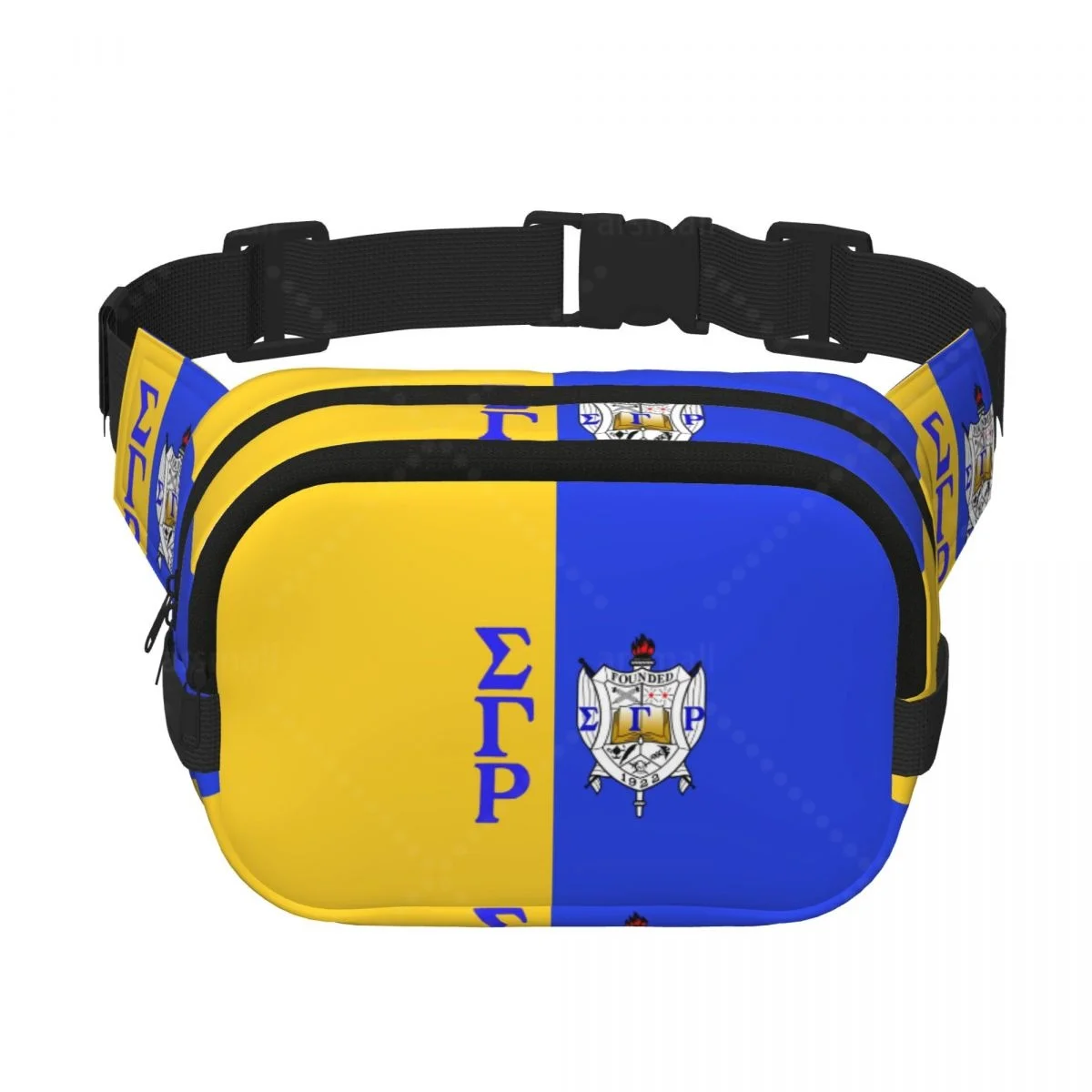 حقيبة سيجما جاما رو 1922 العصرية، حقيبة كروس مربعة الشكل بطبقة مزدوجة، حقيبة خصر للسفر والتمرين #1