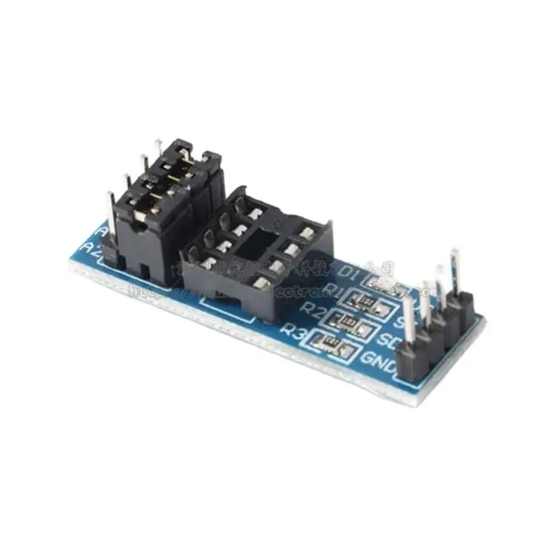 AT24CXX I2C Interface EEPROM Storage Module 8P Chip Holder (Excluding Chips)