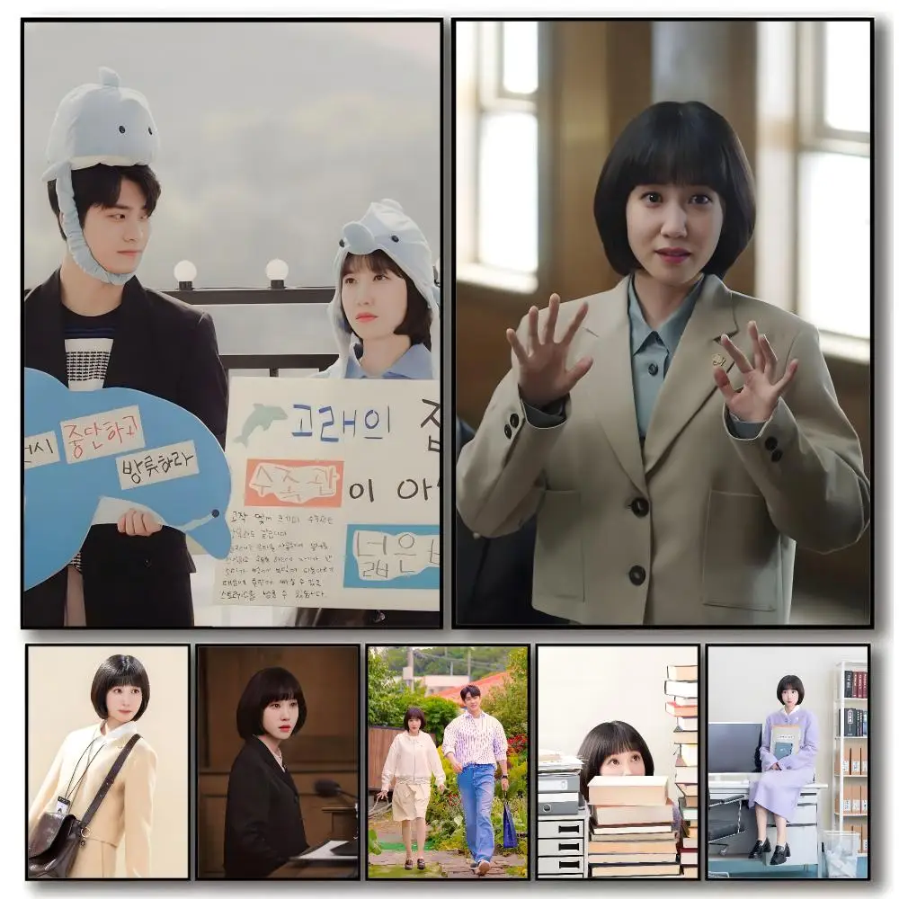 Heartwarming series Extraordinary Attorney Woo Poster Aesthetic Dorm & Bedroom Wall Art Decor