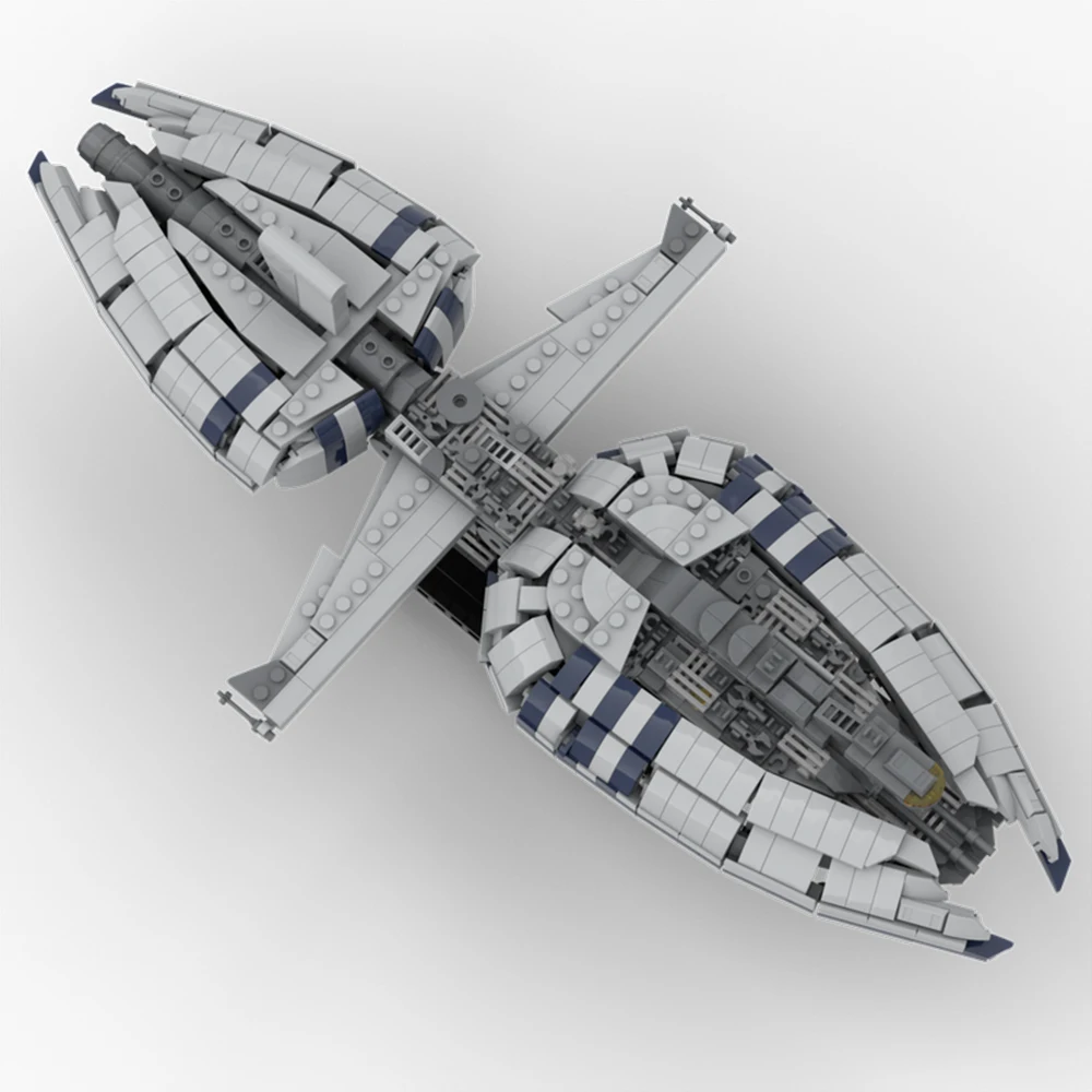New MOC The Catapult Machine Spacecraft Classic Model Bricks for Children, Frigate Holiday Gift, Building Assembled Bricks