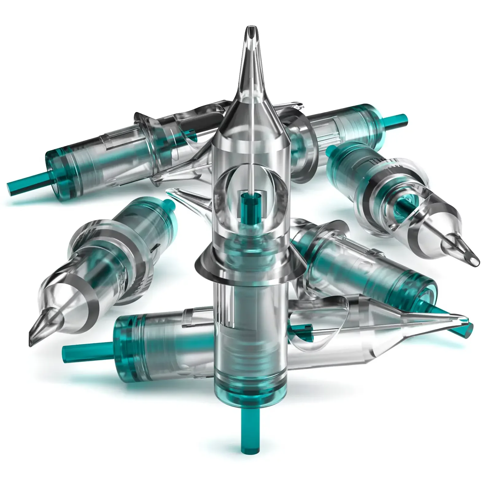 NUOJO 10PCS 0.35 mm Universal Cartridge Needle Disposable Sterile Tattoo Needle Permanent Makeup Tattoo Needle Cartridge Eyebrow - Image 2