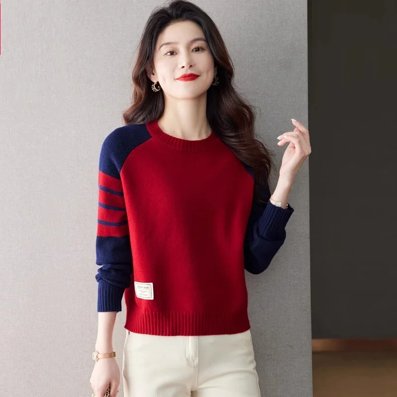 Thiened Winter Damen Strickpullover Overhead Sle Round Ne Long Sve Regular Fit Single Piece Autumn Faion Damen...