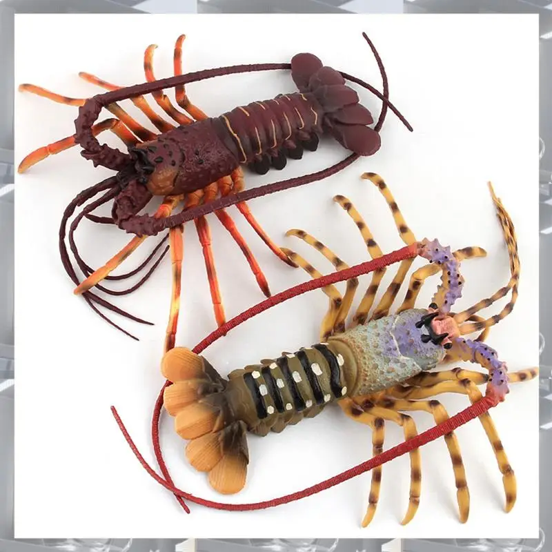 

A84F-Realistic Marine Simulation Lobsters Model Australian Lobster Boston Lobster Action Figures For Kid Gift