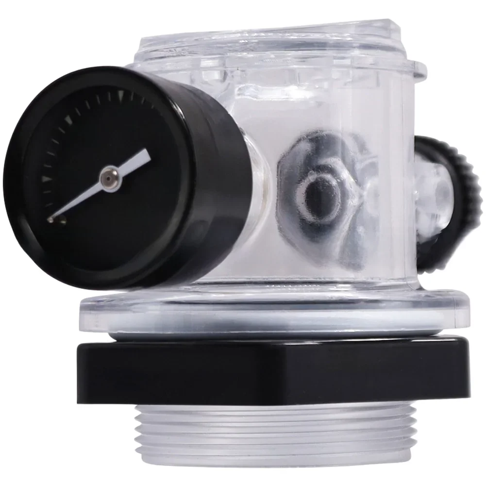 1 Pcs Black Luminous Pressure Gauge 60PSI With Release Valve For Spa Filter System 273564Z 1/4NPT Thread Compact Design