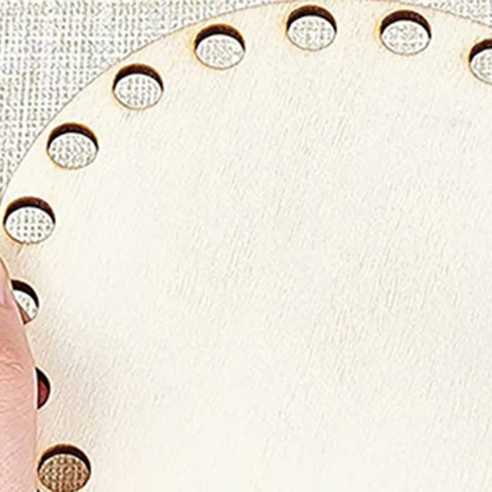 Unfinished Wood Round Crochet Basket Bottom Shaper Pad for DIY Weaving Bag Backpack Handbag Supply