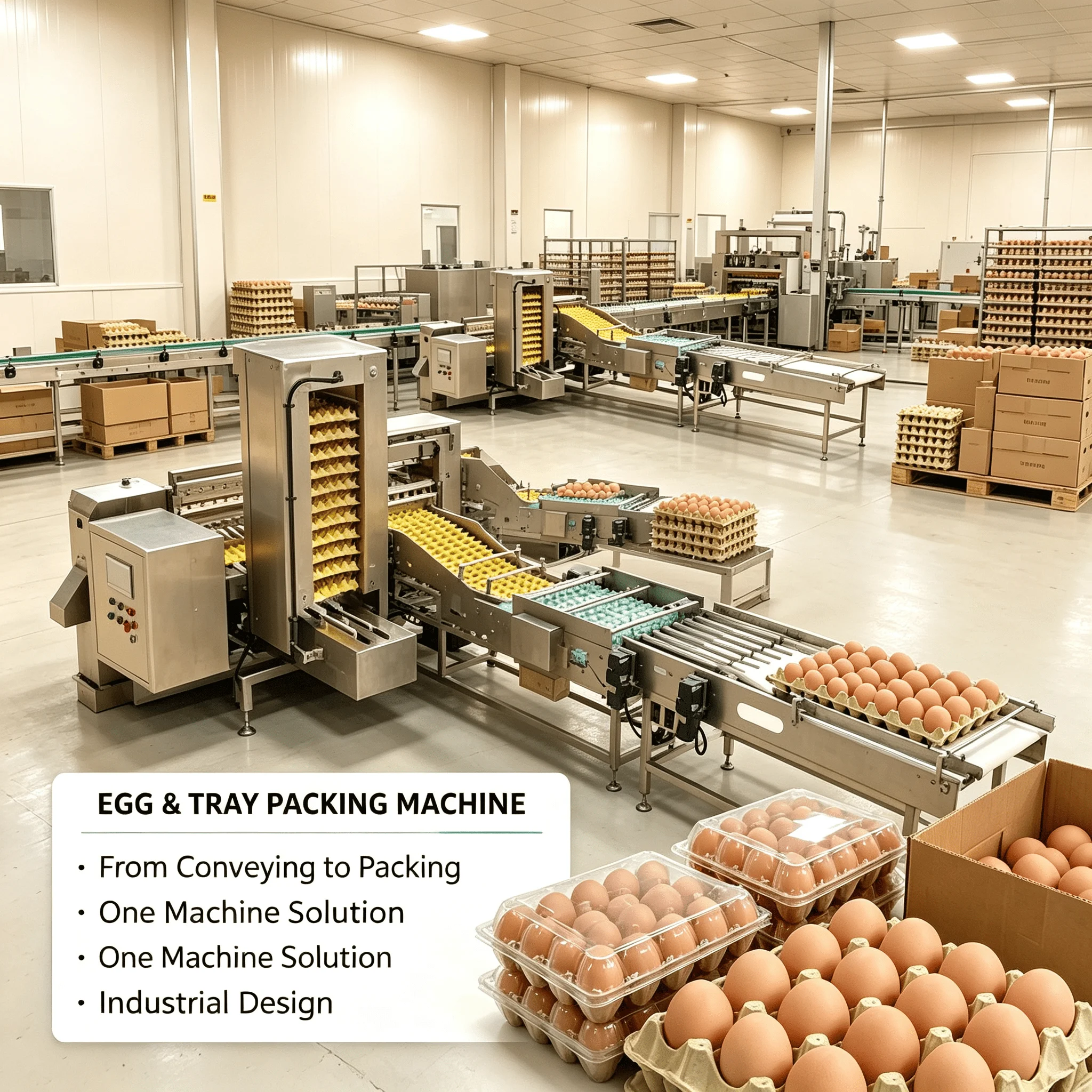 Poultry Egg Packer Automatic Manipulator Small Capacity Chicken Farm Packaging Machine Customized