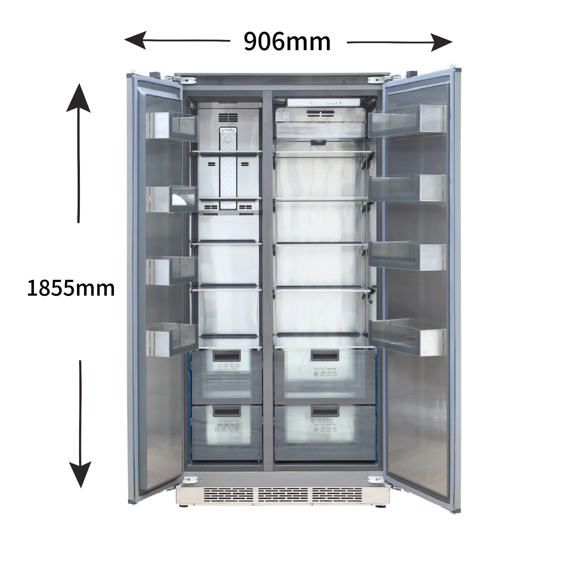 Hot-sale Home Appliance Fridge Freezer for Home Use 455L Double Door Refrigerators Built in Refrigerator
