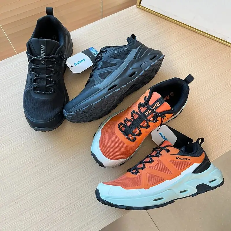 Outdoor Climbing Shoes Men's Anti-slip Wear-resistant Casual Shoes Fashionable All-terrain Mountaineering Rock Climbing Boots