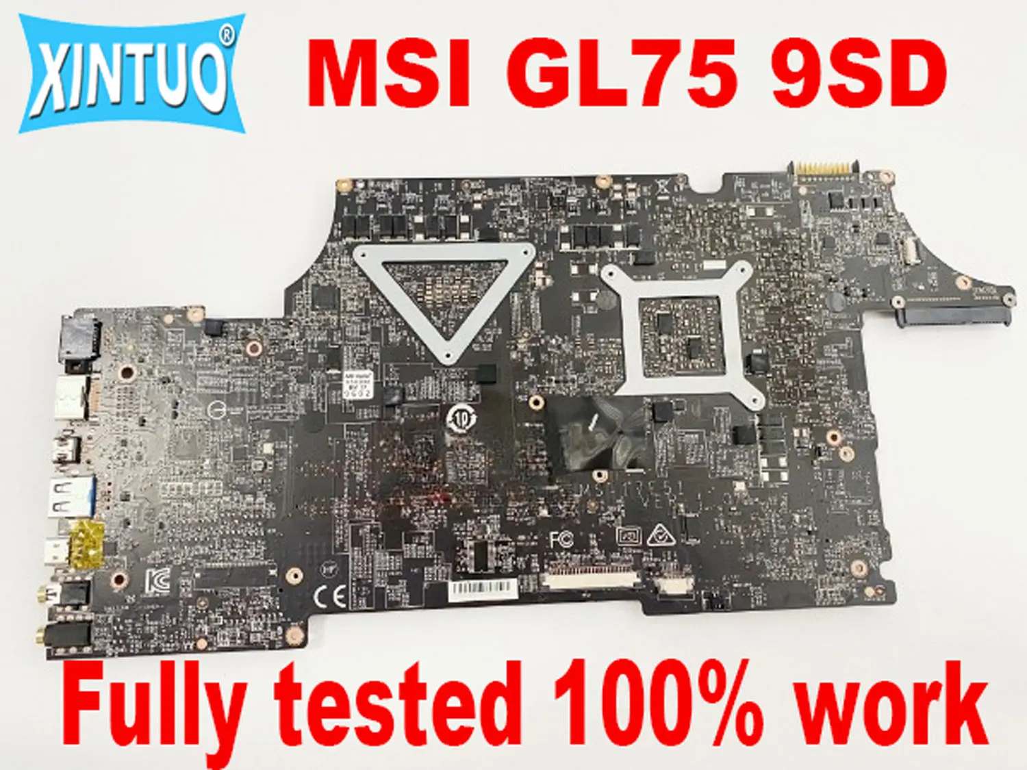 MS-17E51 MSI GL75 9SD 노트북용 정품 마더보드, i7-9750HF CPU GTX1660Ti 6GB GPU DDR4 100% 테스트 작업