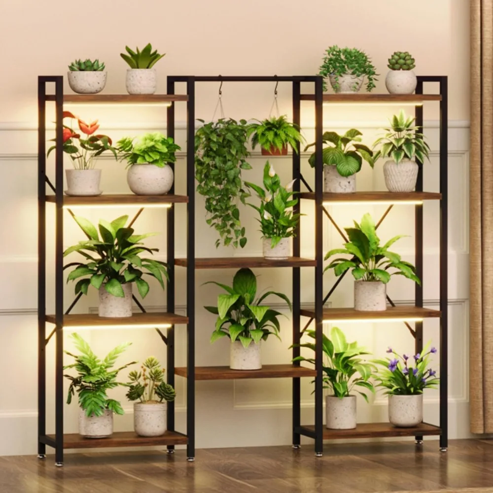 

Plant Stand Indoor, Tall Plant Stand for Indoor Plants Multiple, Black Plants Display Rack for Living Room Balcony Garden Patio