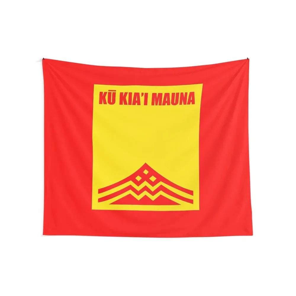 Kupuna Flag Ku Kiai Mauna Shirt Protect Defend Kanaka Maoli Kea Stop TMT Tapestry Wall Carpet Bedroom Deco Tapestry