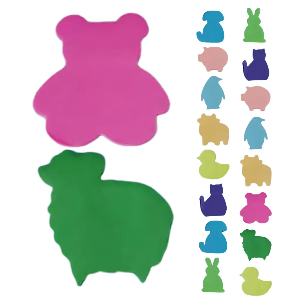 

2 set 2 Sets 9 Books/Set Cute Animal Shaped Sticky Tabs Self Stick Memo Pads For Students Colorful Note Taking Supplies Kawaii
