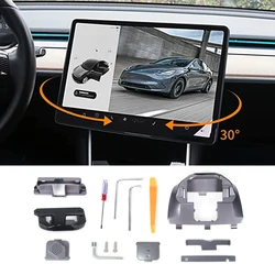 Screen Rotating Holder Center Console Navigation Screen 30 Degree Swivel Mount Original Silver Bracket for Tesla Model 3 Model Y