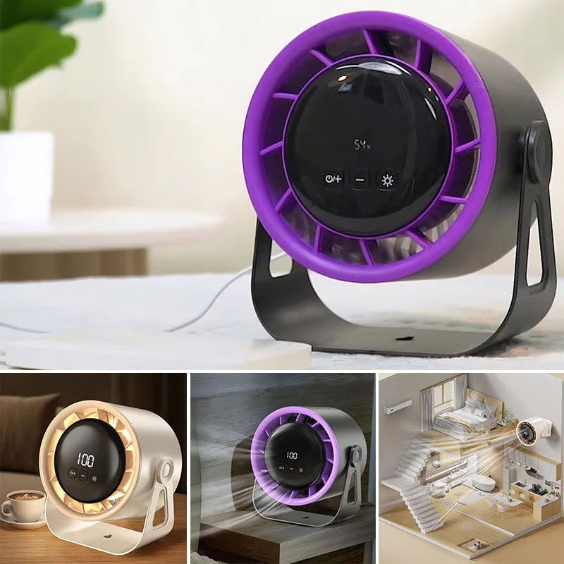 Ventilador elétrico multifuncional, circulador de 100 velocidades, sem fio, portátil, silencioso, para casa, mesa, parede, teto, refrigerador de ar