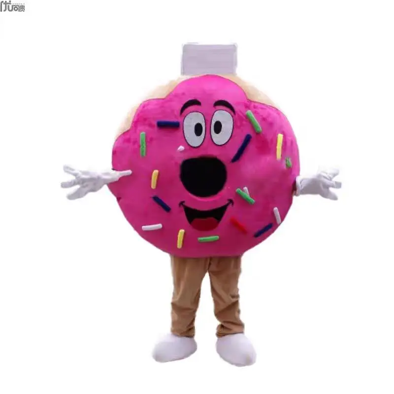 

Adult Size Donut Mascot Costume Shop Opening Event Celebration Birthday Party Performance Props Cosplay Fancy Cartoon Dress