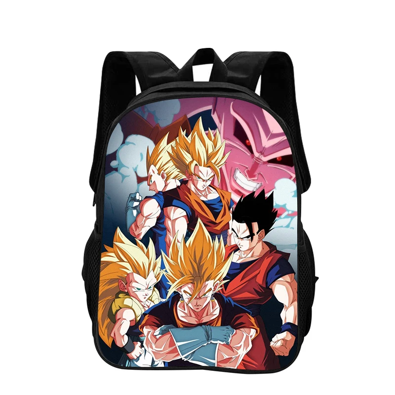Mochila con estampado de dibujos animados de Dragon Ball Goku para niños y niñas, Mochila escolar de dibujos animados, Mochila para niños, Mochila