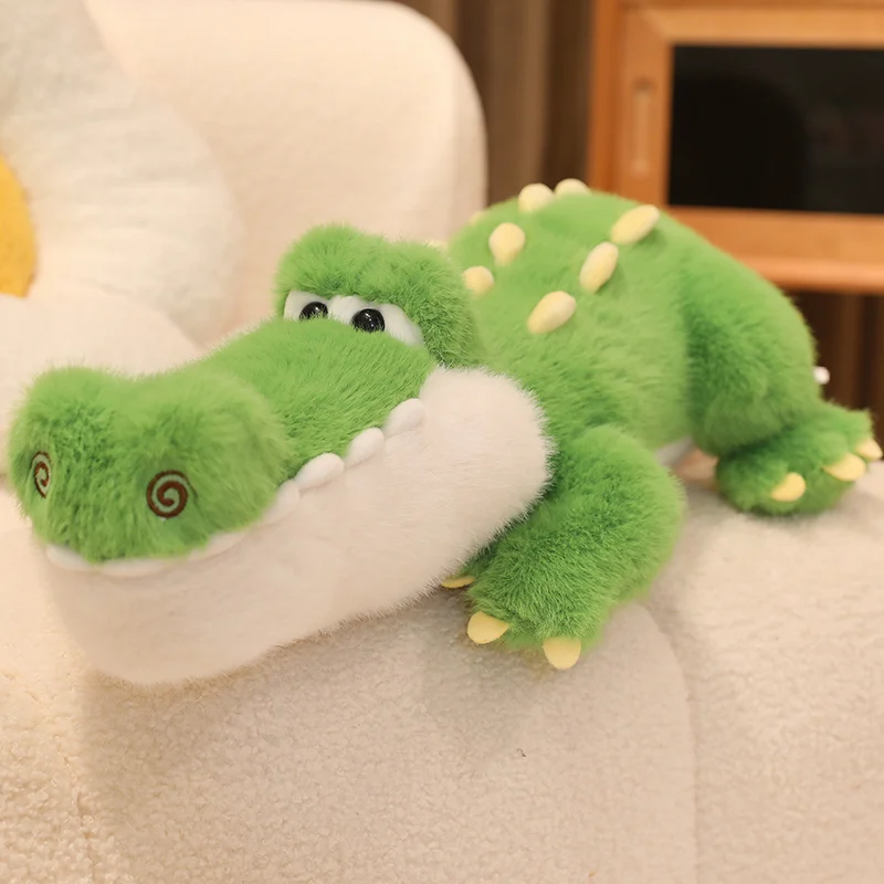 

50-90cm Cartoon Crocodile Plush Pillow Toy Cute Stuffed Animal Kawaii Soft Cuddly Baby Plushie Doll Lie Prone Toy for Girls Gift