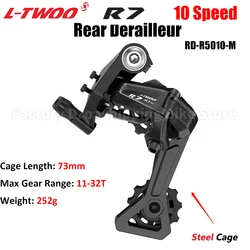 LTWOO R7 10 Speed Road Bike Rear Derailleur 10V Derailleur Switch For Cassette Sprocket 32T 34T Compatible Shimano Bicycle Parts