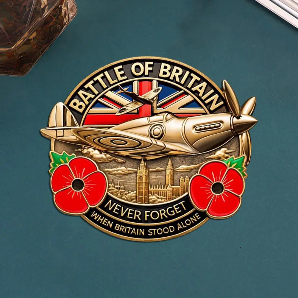 Battle of Britain Metal Commemorative Badge 1940-2024 Battle of Britain Never Forget Collection Coin Soldiers Keepsake Medal