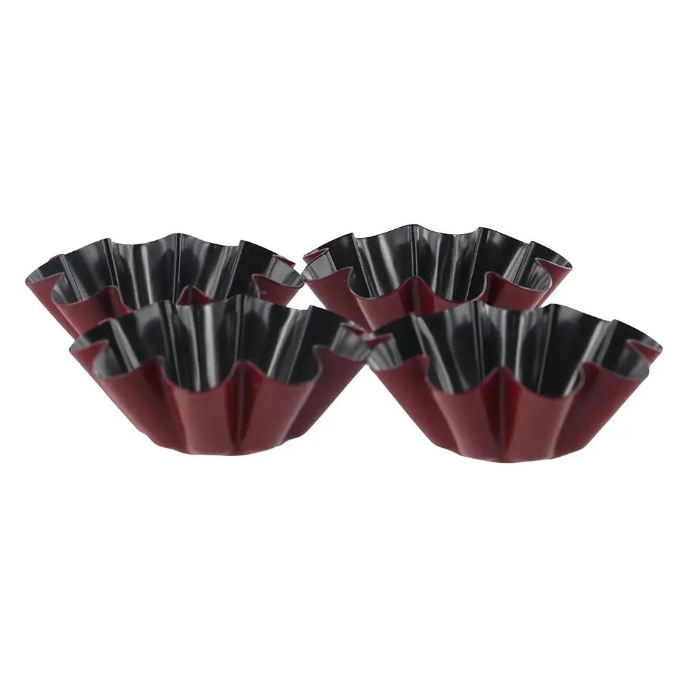 

Kitchen Baking Accessories Carbon Steel Egg Tart Molds Non-stick Mini Flan Pan Mold Reusable Creative Cake Mold Pizza Pan