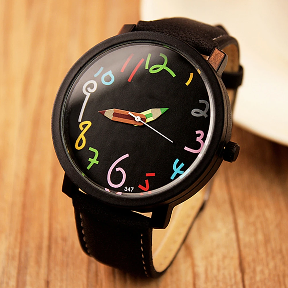 

Водонепроницаемые часы наручные для модных кварцевых женских часов с мультяшным узором