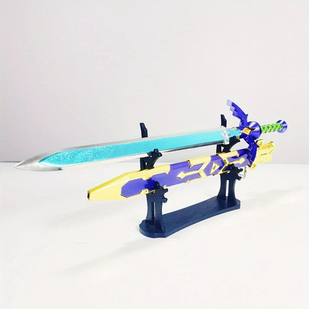 11.8inch Blue Sword Metal Katana Sword Original Samurai Sabre Ninja Knife Japanese Katana Sabre Cosplay Accessories Prop Toy