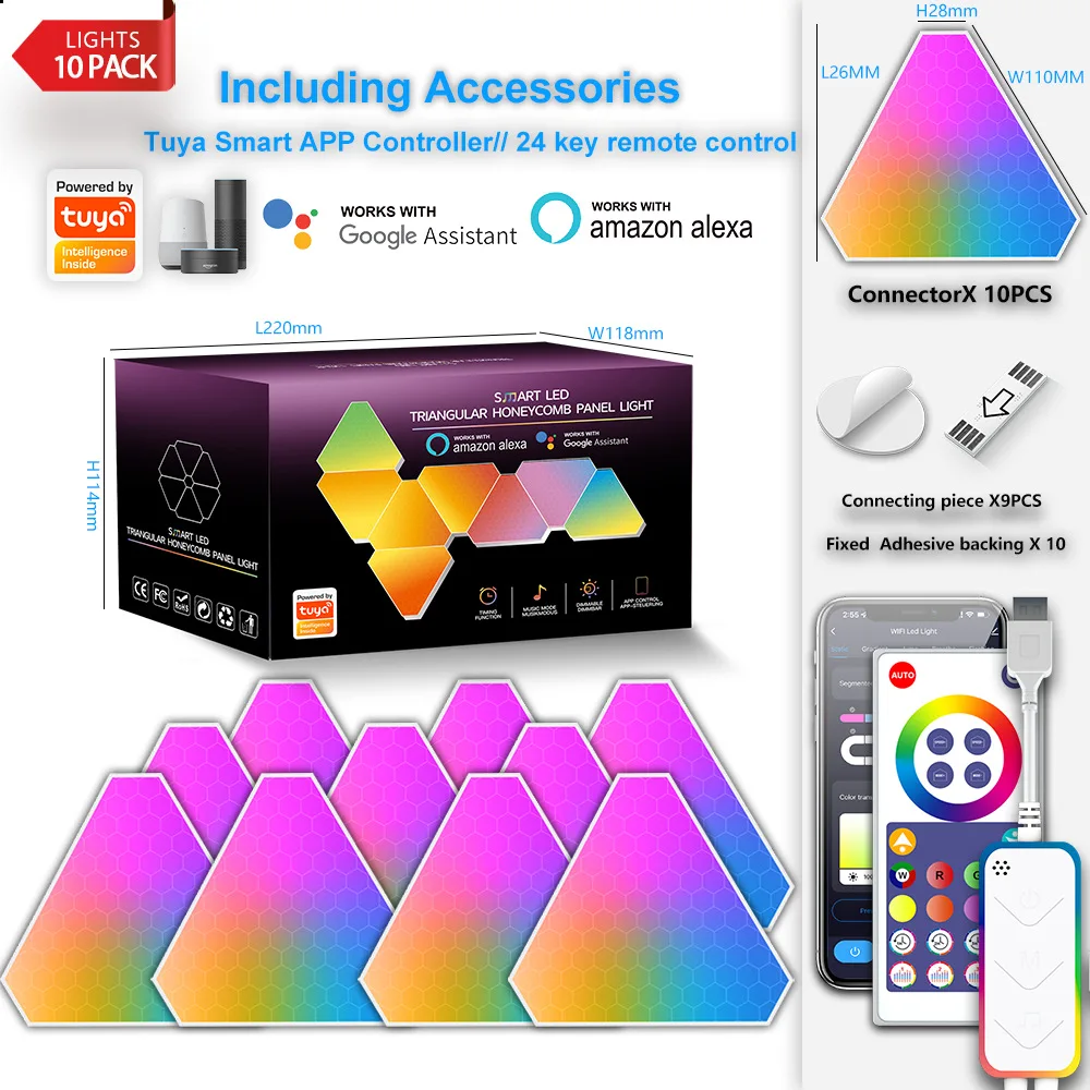 lampe-murale-d'ambiance-pour-le-monde-des-sports-electroniques-panneau-intelligent-a-motifs-originaux-synchronisation-rythmique-avec-la-musique-lampe-triangulaire-quantique-combinaisons-multiples