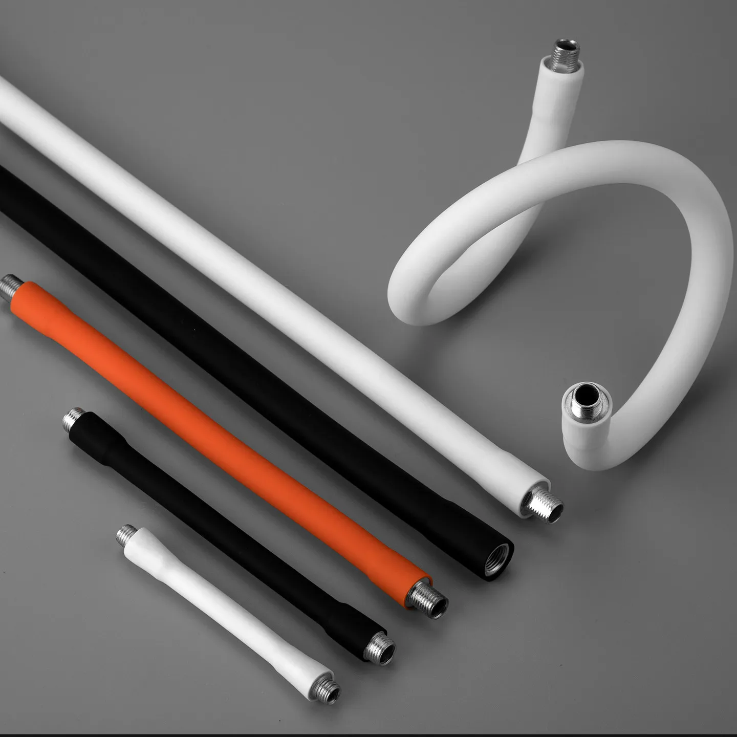 2PCS DIY Creation Silicone Hose Flexiable Gooseneck Universal Metal Bracket Bendable Styling LEDDesk Lamp Serpentine Accessories