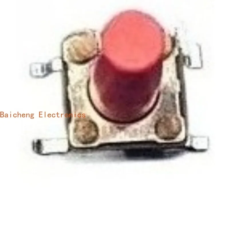 100PCS SMT 4-pin 6 * 6 * 13MM red button button vertical micro touch switch