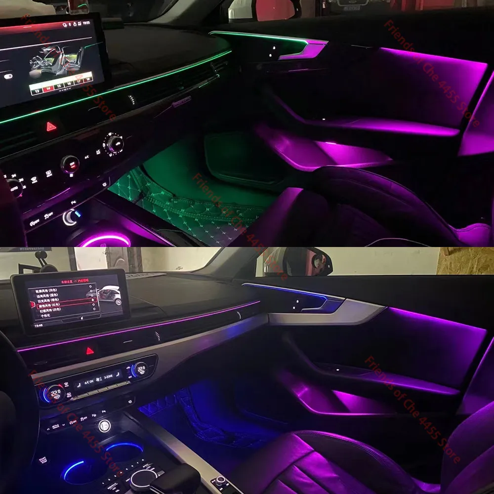 32 colori per Audi A4 B9 2017-2022 copertura in corno illuminato luce ambientale per auto lampada decorativa per altoparlante a LED