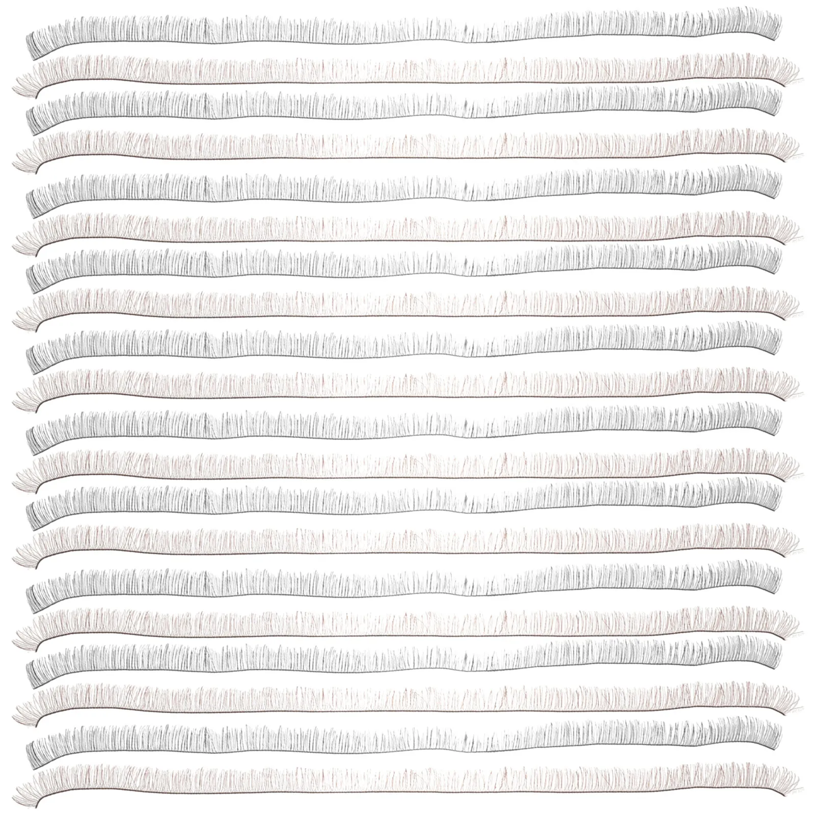 

20Pcs Natural Looking Fake Eyelashes for Full Length False Lashes Realistic DIY Eye Accessories Black 10 Brown 10 Pieces