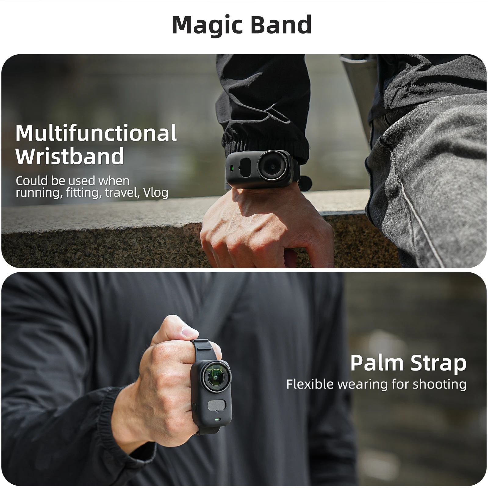 

for Nano Hand Wrist Band Silicone Strap Sports Camera Mount Adjustable Wristband for DJI Osmo Nano Camera Accessories