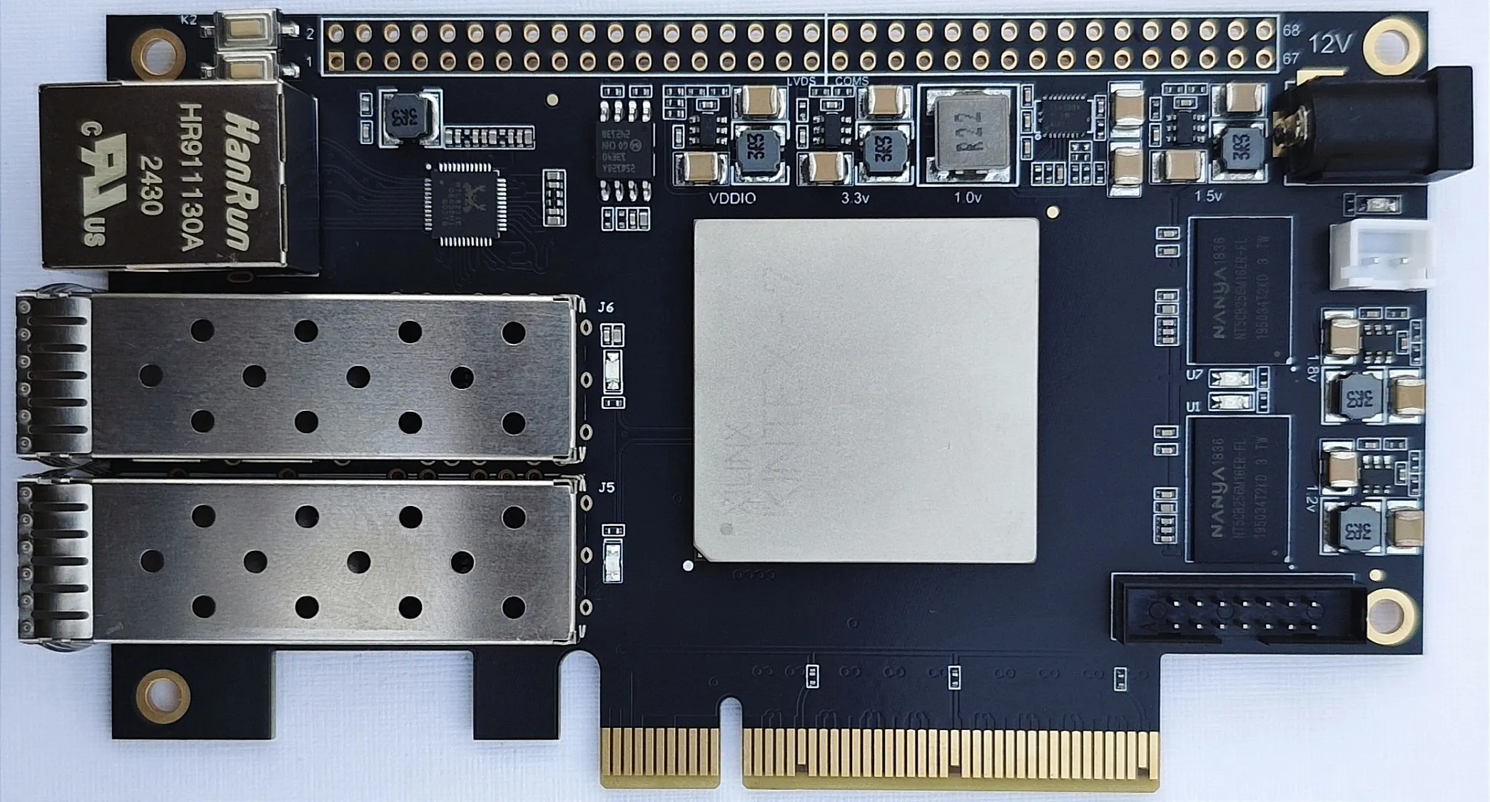 XC7K325T Development board PCIe SFP optical fiber Gigabit Ethernet port Kintex7 beyond XC7A200T Core board