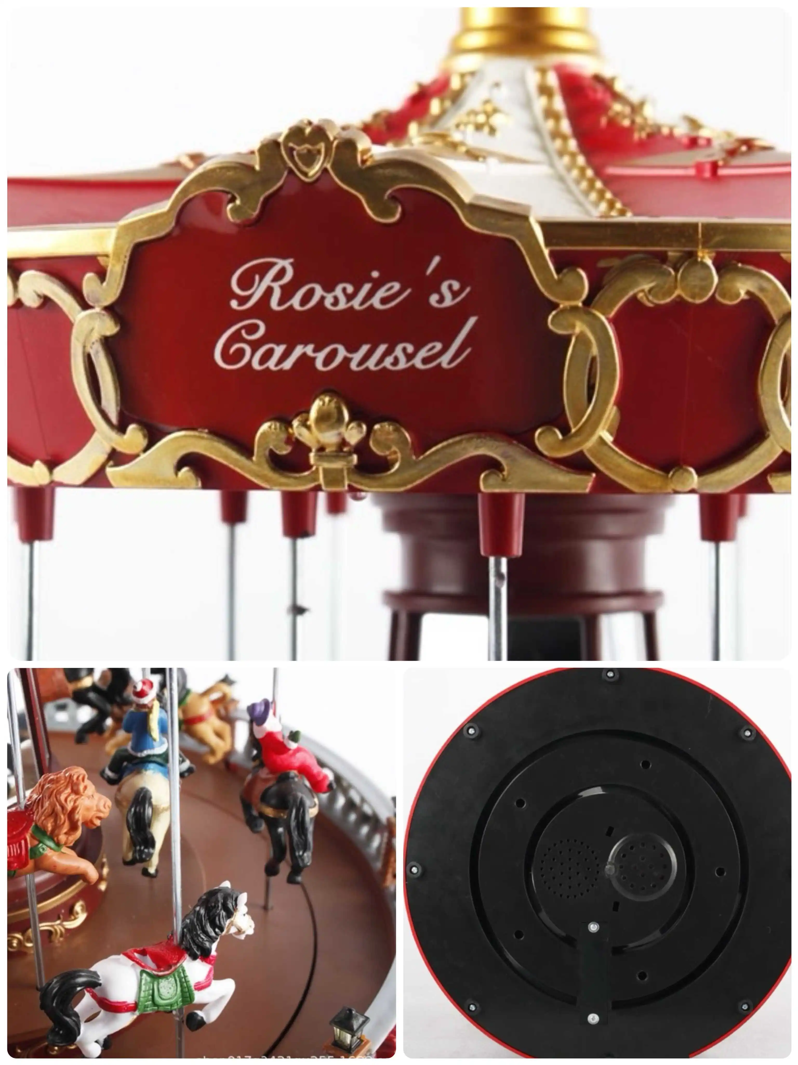 صندوق موسيقى كاروسيل لعيد الميلاد ، على الطراز الأوروبي والأمريكي ، الهدايا الإبداعية ، المنتجات المصنوعة يدويًا ، هدايا الصديقات والصديقات