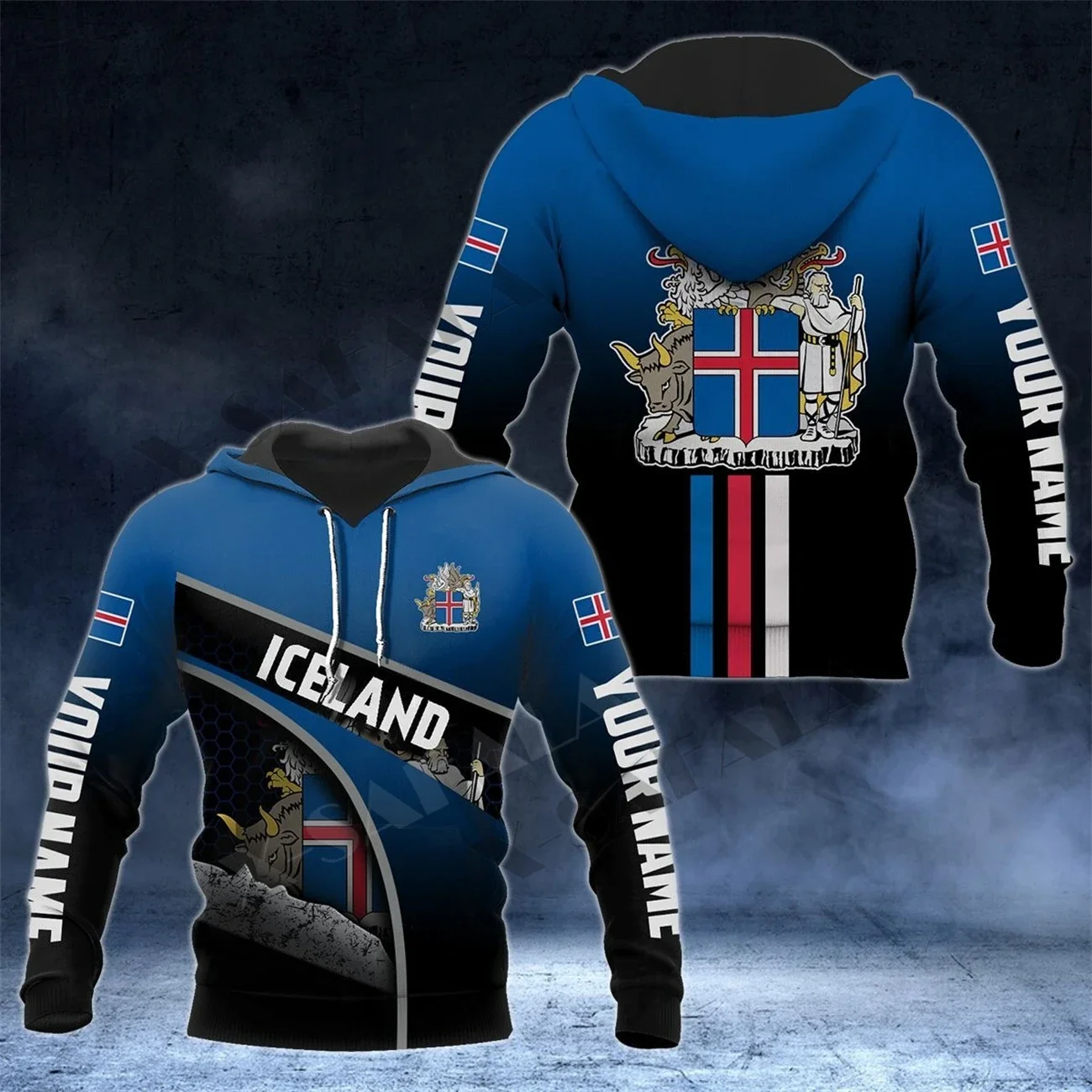 

Custom Name Gift Iceland Skull FLAG MAP 3D Full Printed Hoodie Man Zipper Pullover Sweatshirt Jersey Streetwear Tracksuits Coat