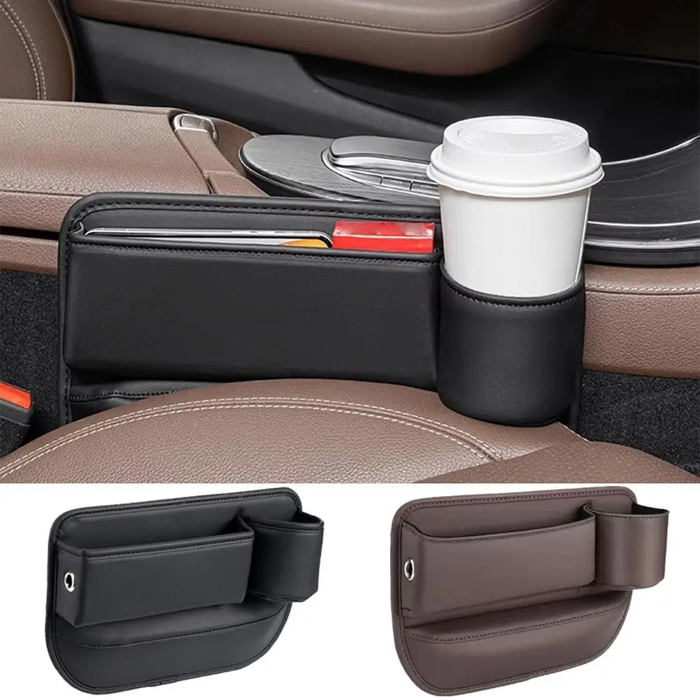 

Car Seat Gap Filler Storage Box Cup Holder Between Front And Rear Seats Auto Interior Storage Box Passenger Seat & Driver's Seat