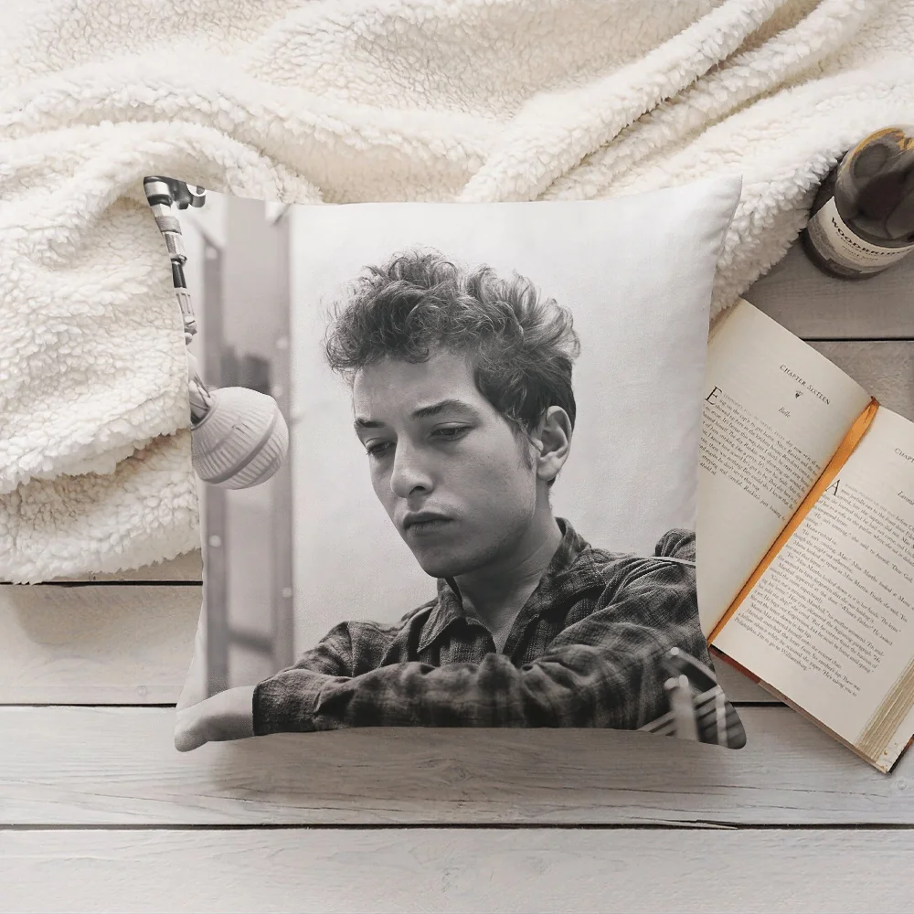 غطاء وسادة للمغني بوب ديلان غطاء وسادة لتزيين المنزل مناسب لغرفة النوم وأريكة مكتب السيارة #6