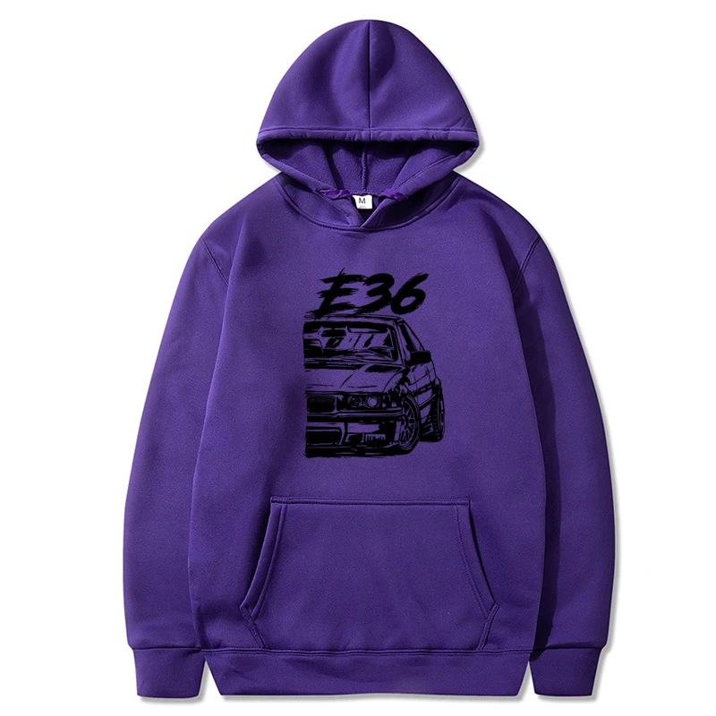 Winter E36 Car Hoodies Spring Autumn Women Tops Aesthetic Clothes Fashion Men Sweatshirt Graphic Hoodie E36 Hoodie Top