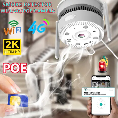 4MP Dual - Light Two - Way Audio Smoke Detection Network Camera: Your All - Round Security Guardian