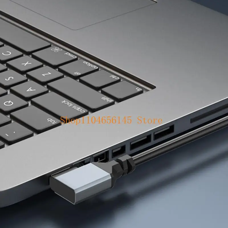 5asd 90 Degree Angled Option 4K Video Extension Coiled Cable 4K60Hz for Laptops Tablets and GPU Cards 50-200CM