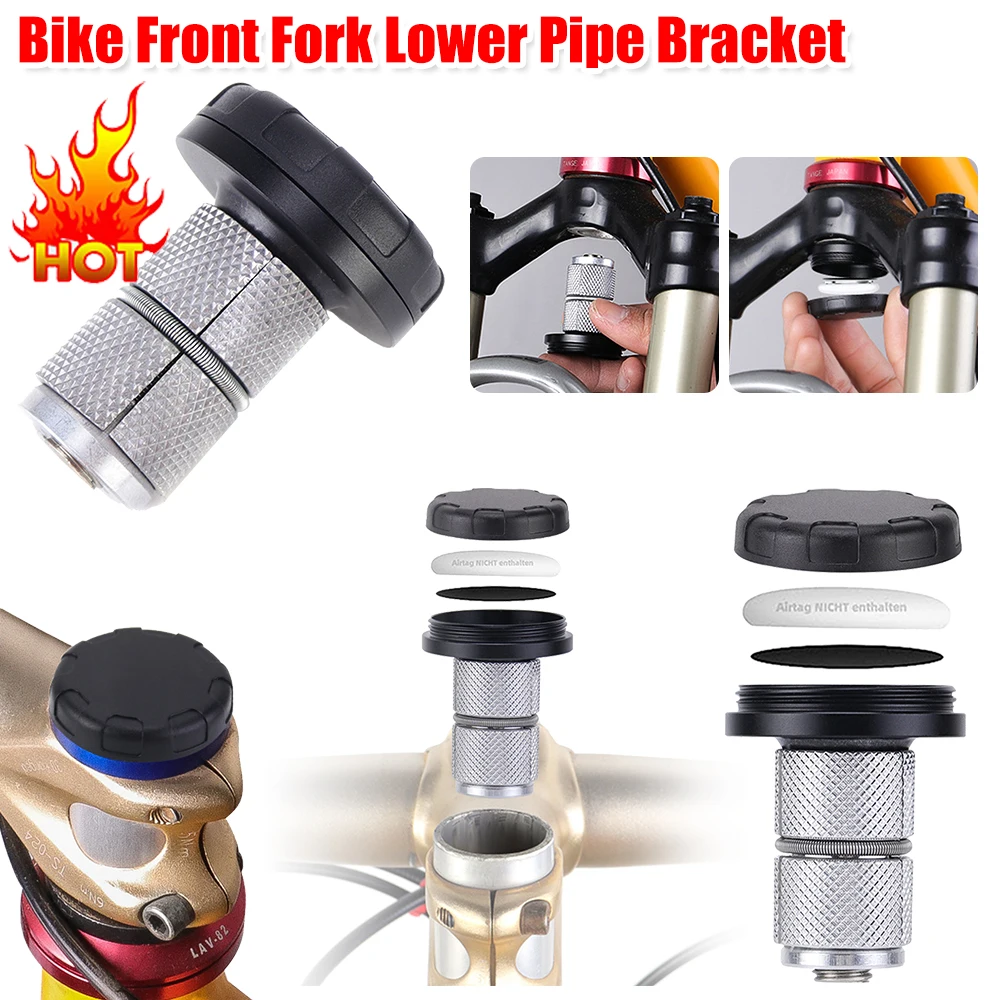 1-3PCS Anti Theft Bicycle Bracket Suitable For Airtag Anti-theft Front Fork Lower Pipe Support Protective Shell Mountain Bike