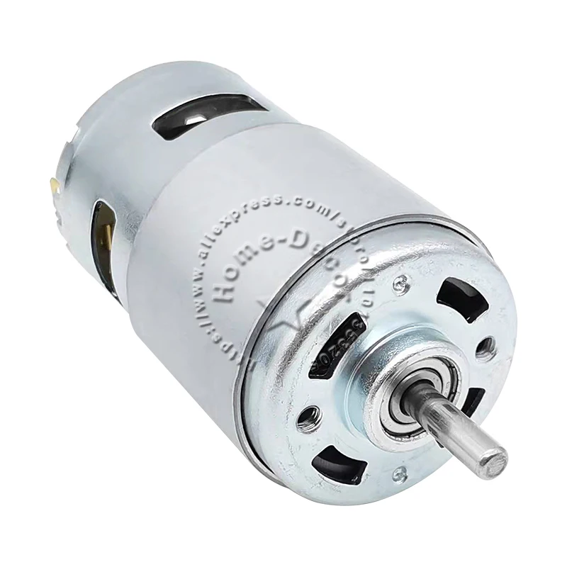 1pcs DC12V 11000rpm-12000rpm R795 Double Shaft Dual Ball Bearing Large Torque High Speed DC Motor for DIY Parts